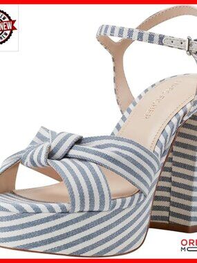 Platform Sandals with Adjustable Ankle Strap and Ultra High Block Heel